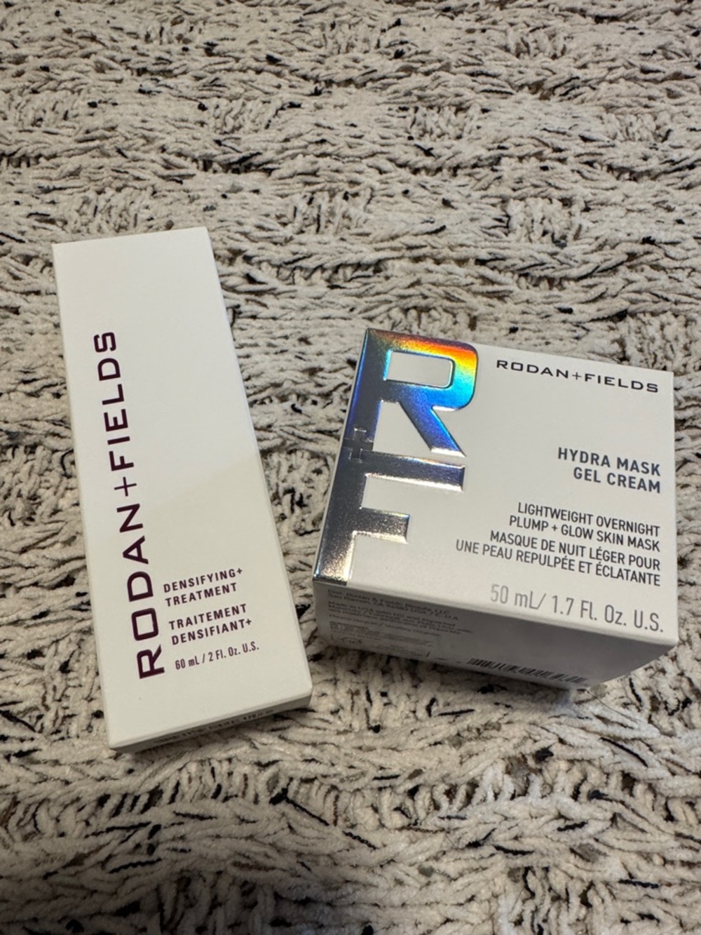 Rodan and Fields Densifying+ Treatment and Hydra Mask Gel Cream